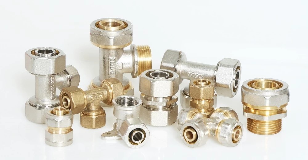Aluminum-plastic pipe fittings, copper fittings, ferrule fittings, compression fittings, copper pipe fittings, copper quick connectors detail image 7