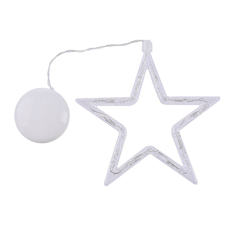 LED Christmas lights, Christmas bells, suction cup lights, room Windows, Christmas tree decoration lights, five-pointed star suction cup lights Specification image