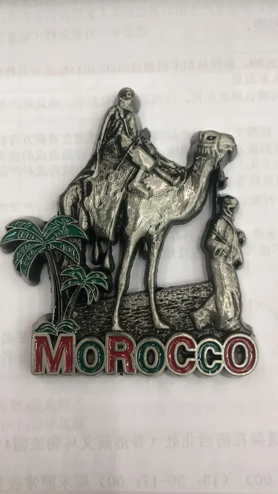 Moroccan Souvenirs, Metal Keychains, Metal Fridge Magnets