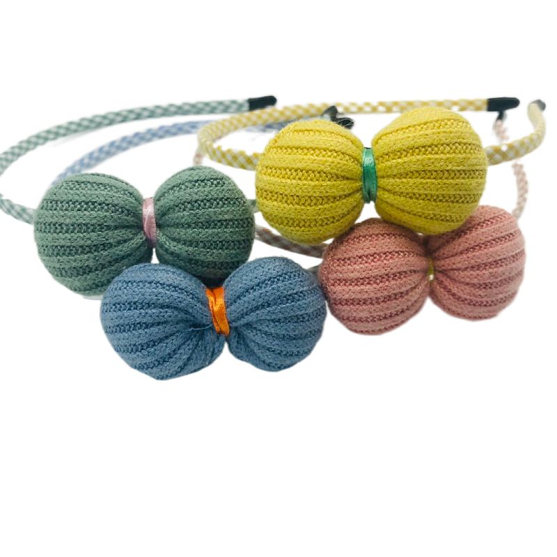 Plush wool ball South Korean girl hair band super cute simple pressure hair headwear hairy seamless headband Specification drawing