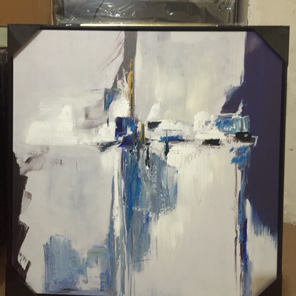 Hotel club hanging painting corridor decoration painting modern simple abstract oil painting thumbnail
