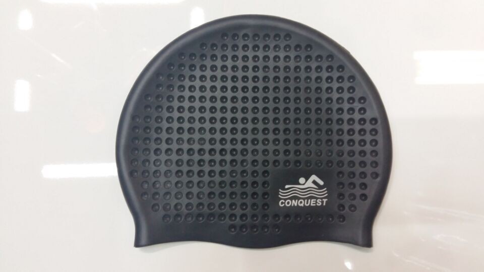 搏路正品游泳帽批发 成人硅胶泳帽 男女通用SC08泡泡帽 紫色详情图5