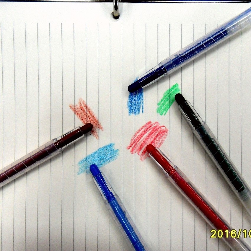 旋转蜡笔12色蜡笔 儿童绘画美术 炫彩蜡笔 厂家直销详情图7