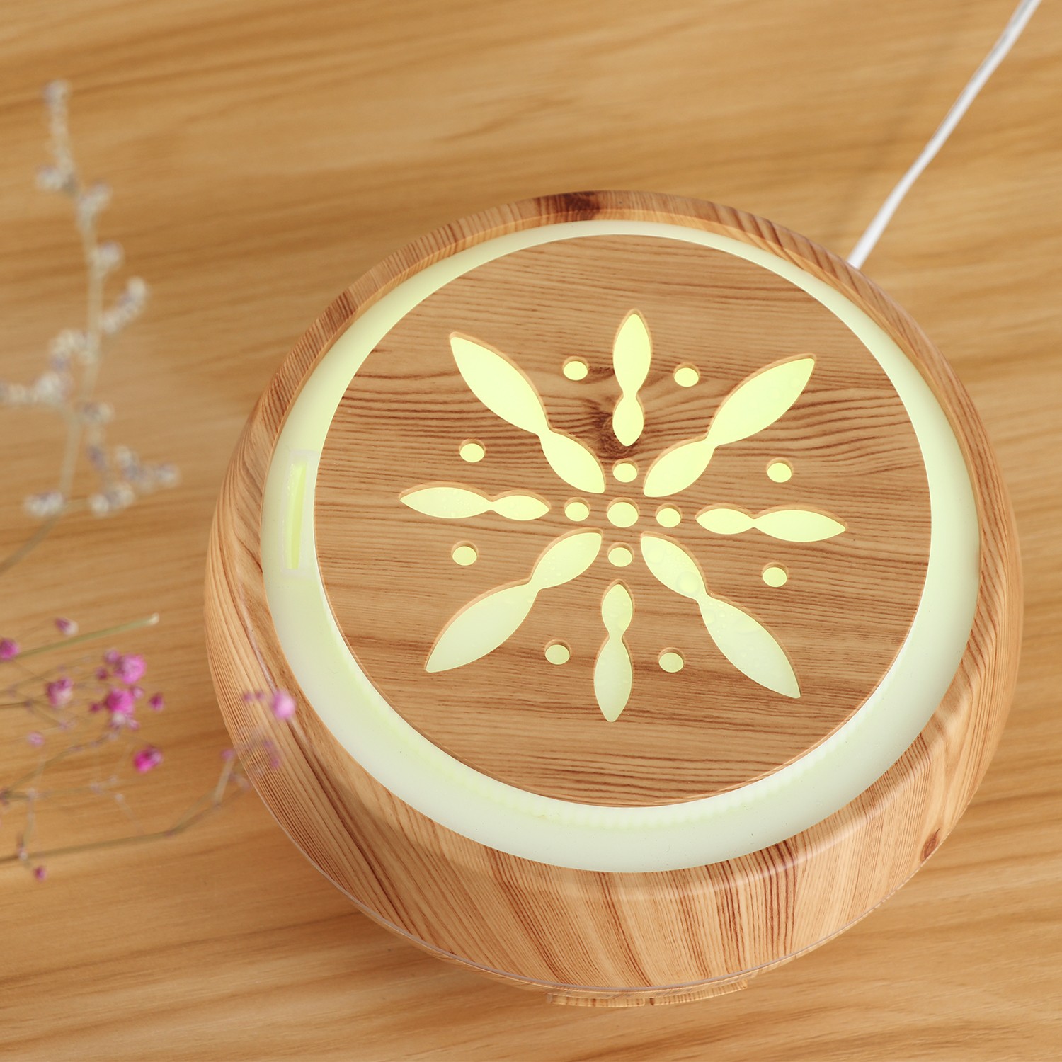 Fabricante venta caliente HOLDMAY humi 400ML aroma difusor humidificador color aroma light añadir aceite esencial detail image 19