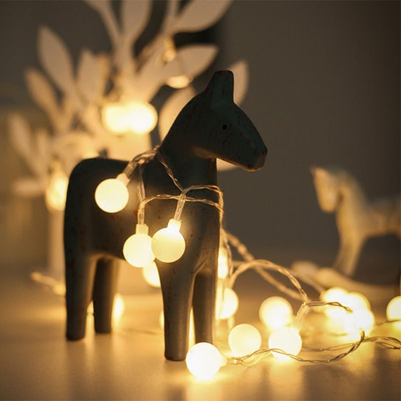 8-function USB Christmas light small round bead remote control LED light string Application Scenario
