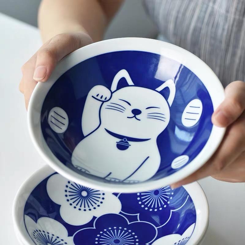 波佐见烧ins风创意日式餐具卡通日本进口釉下彩陶瓷碟子网红盘子详情图5
