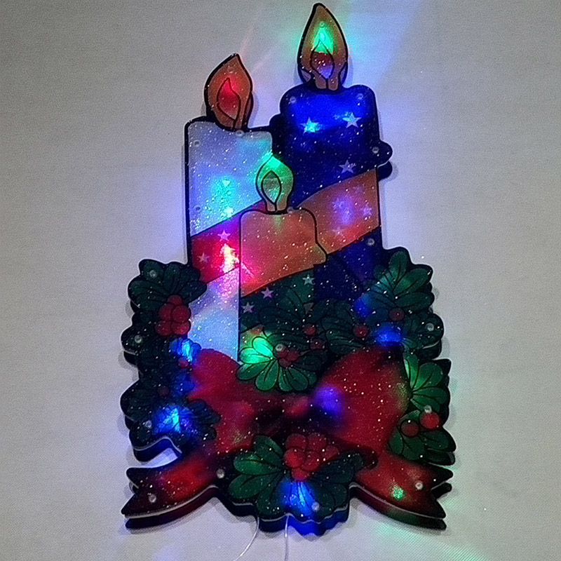 20L RGB Christmas-shaped double-sided frosted stand Christmas light Application Scenario