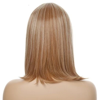 New European and American style wig, fashionable wig cover for women's short hair, synthetic fiber head cover detail image 4