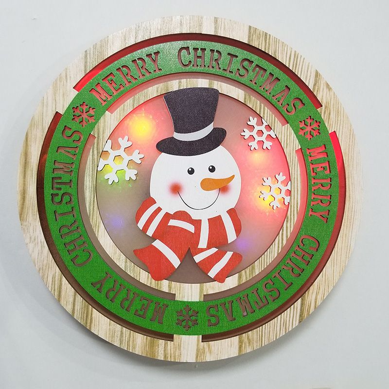European and American best-selling home decoration wooden Christmas handicraft-shaped lamps details Picture