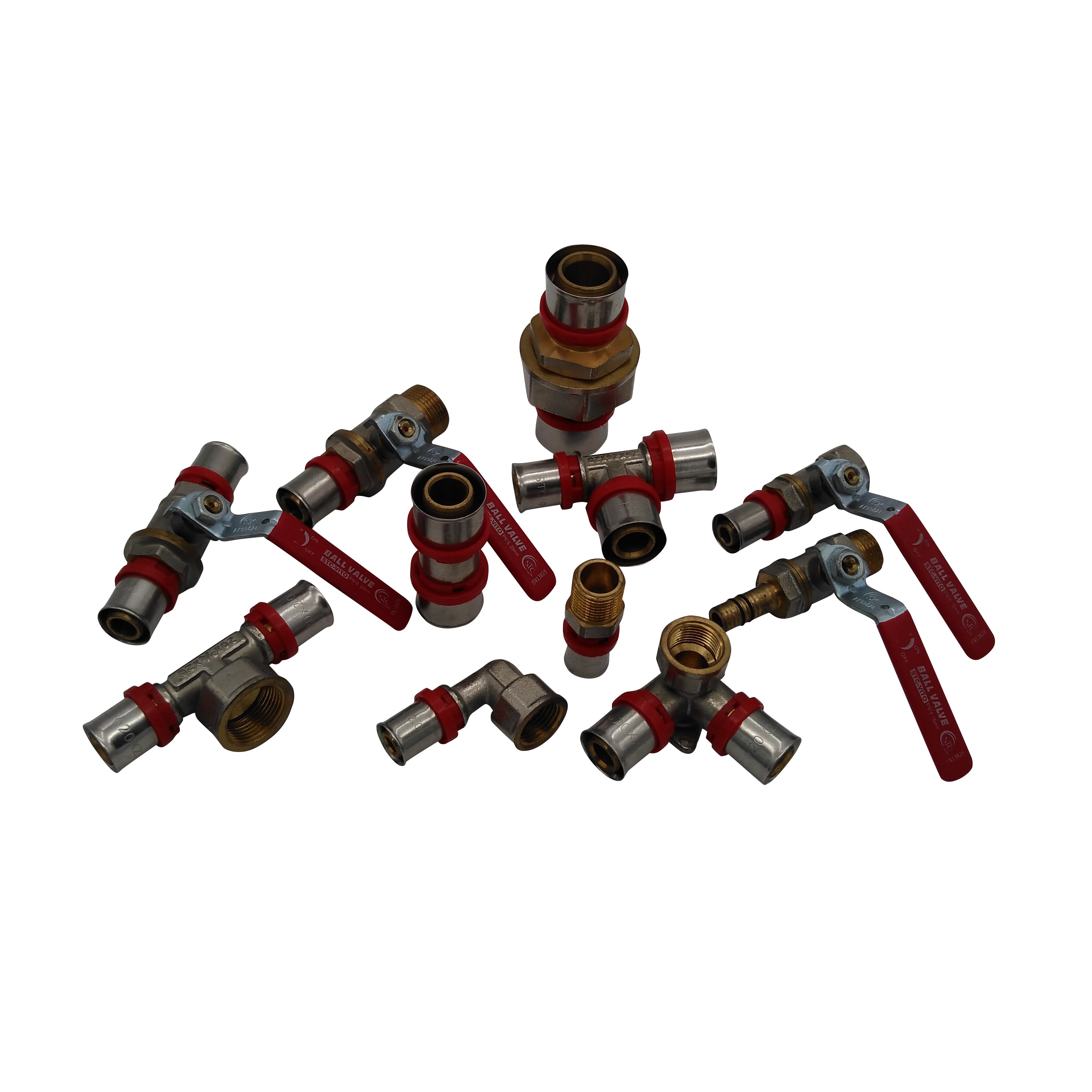 Aluminum-plastic pipe fittings, copper fittings, ferrule fittings, compression fittings, copper pipe fittings, copper quick connectors detail image 1