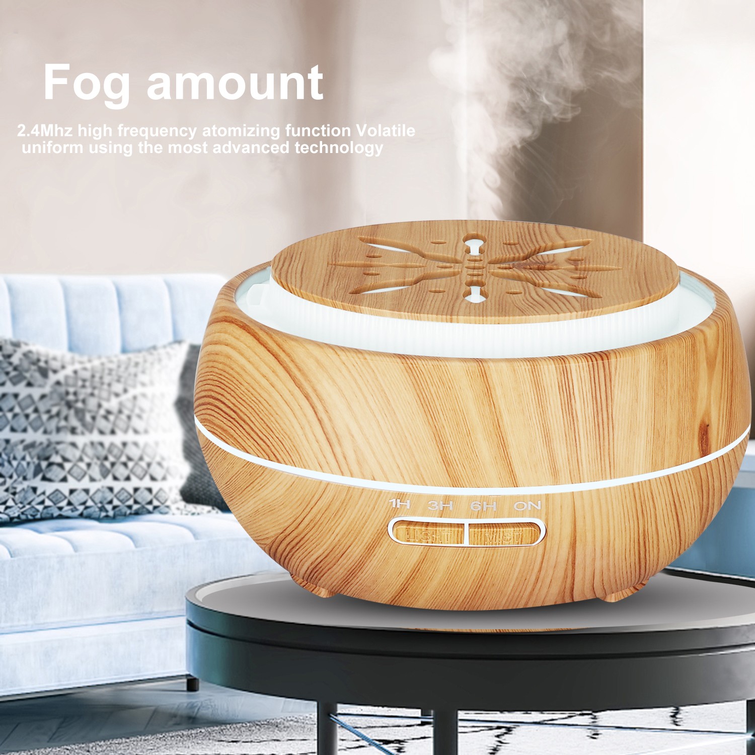 Fabricante venta caliente HOLDMAY humi 400ML aroma difusor humidificador color aroma light añadir aceite esencial detail image 4