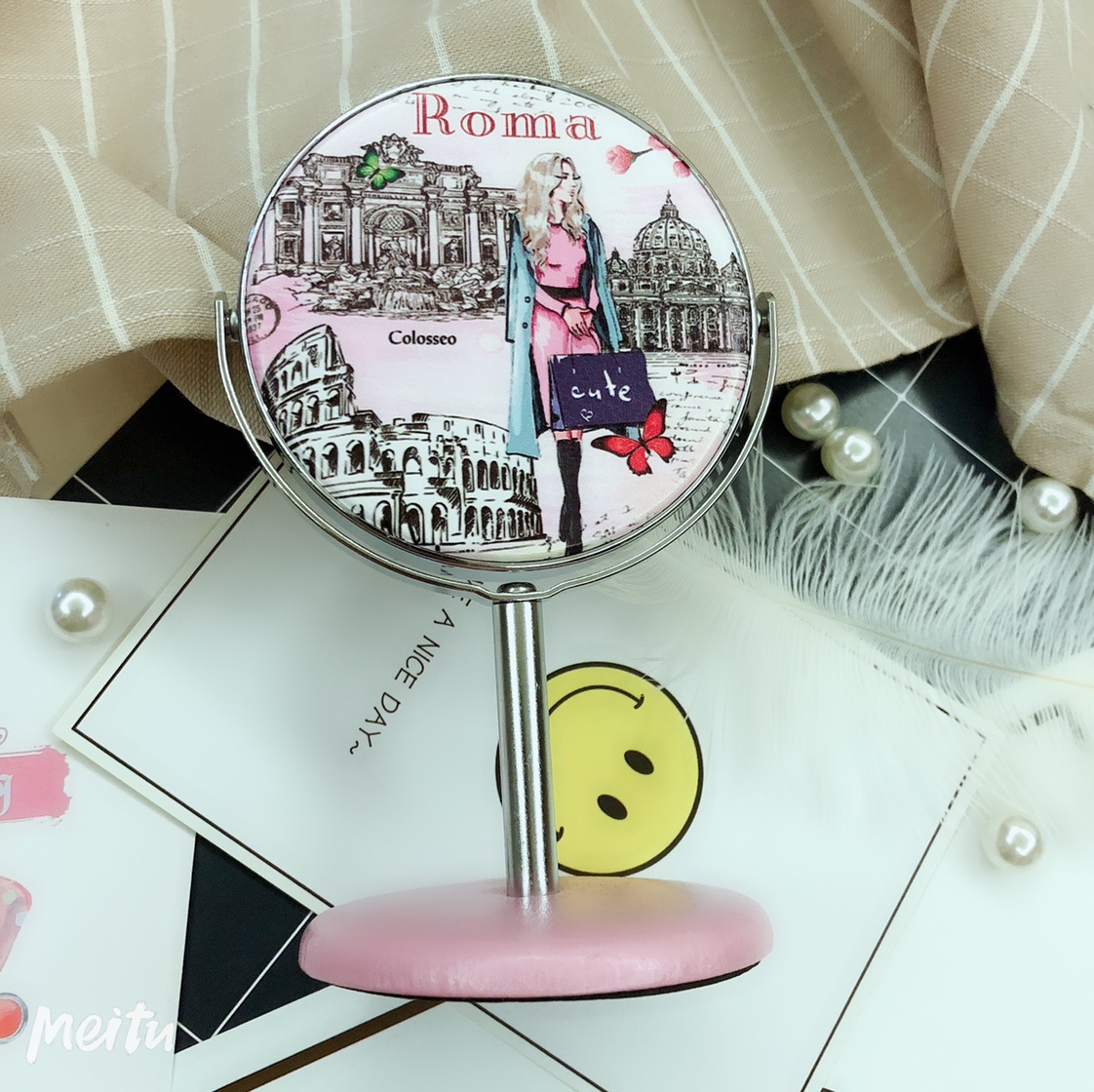 厂家直销化妆镜旅游纪念品可定制logo012铭镜工艺04图