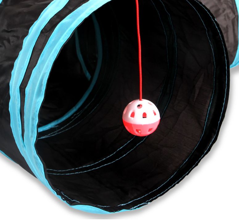 Customized pet tunnel, cat passage, educational toys, eco-friendly sound paper tent, pet five-passage Application Scenario