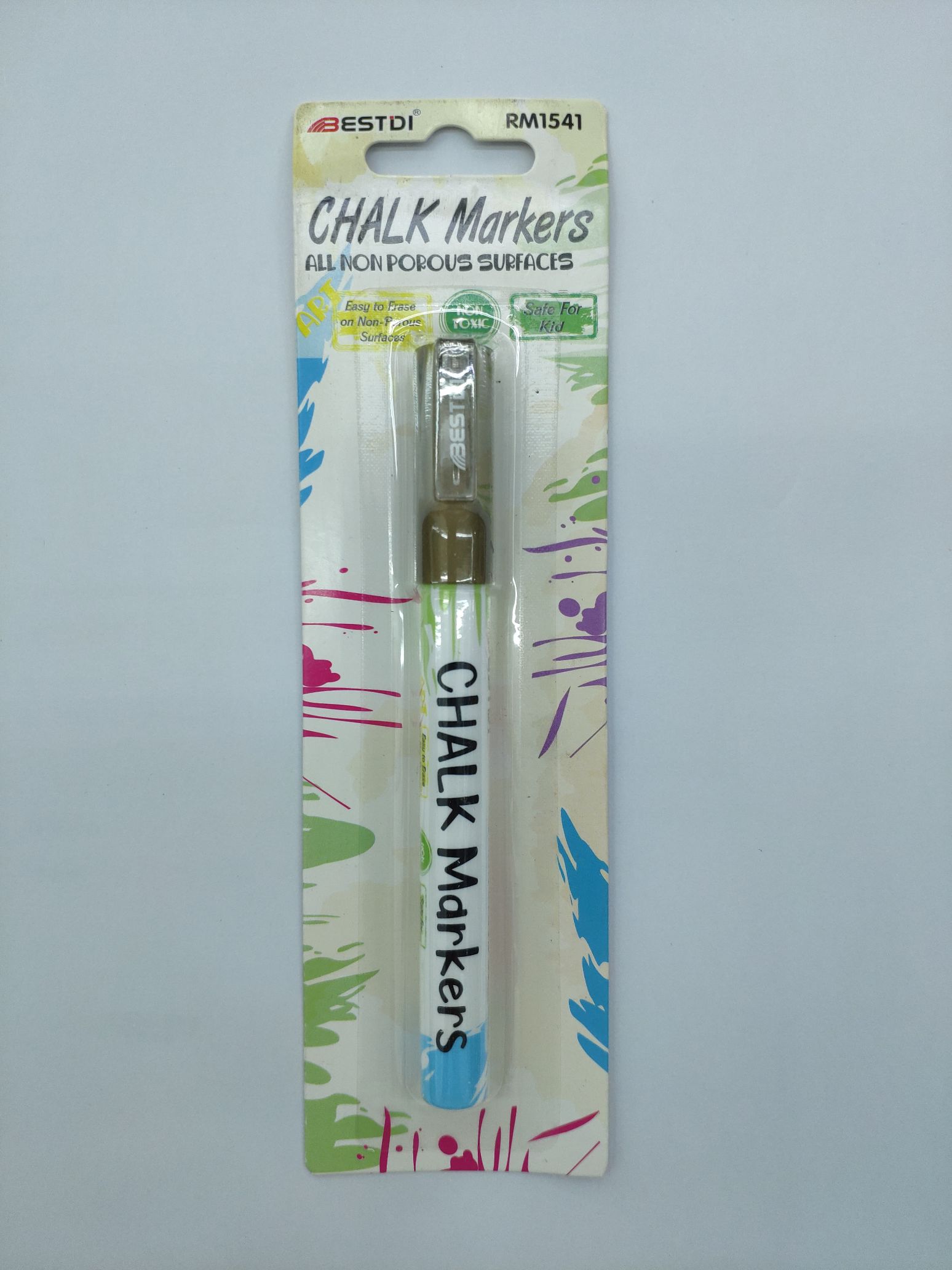 RM-1541常规款液体粉笔单支吸卡  金色
