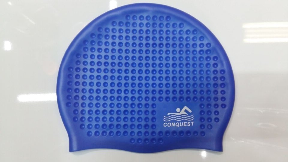 搏路正品游泳帽批发 成人硅胶泳帽 男女通用SC08泡泡帽 紫色详情图7