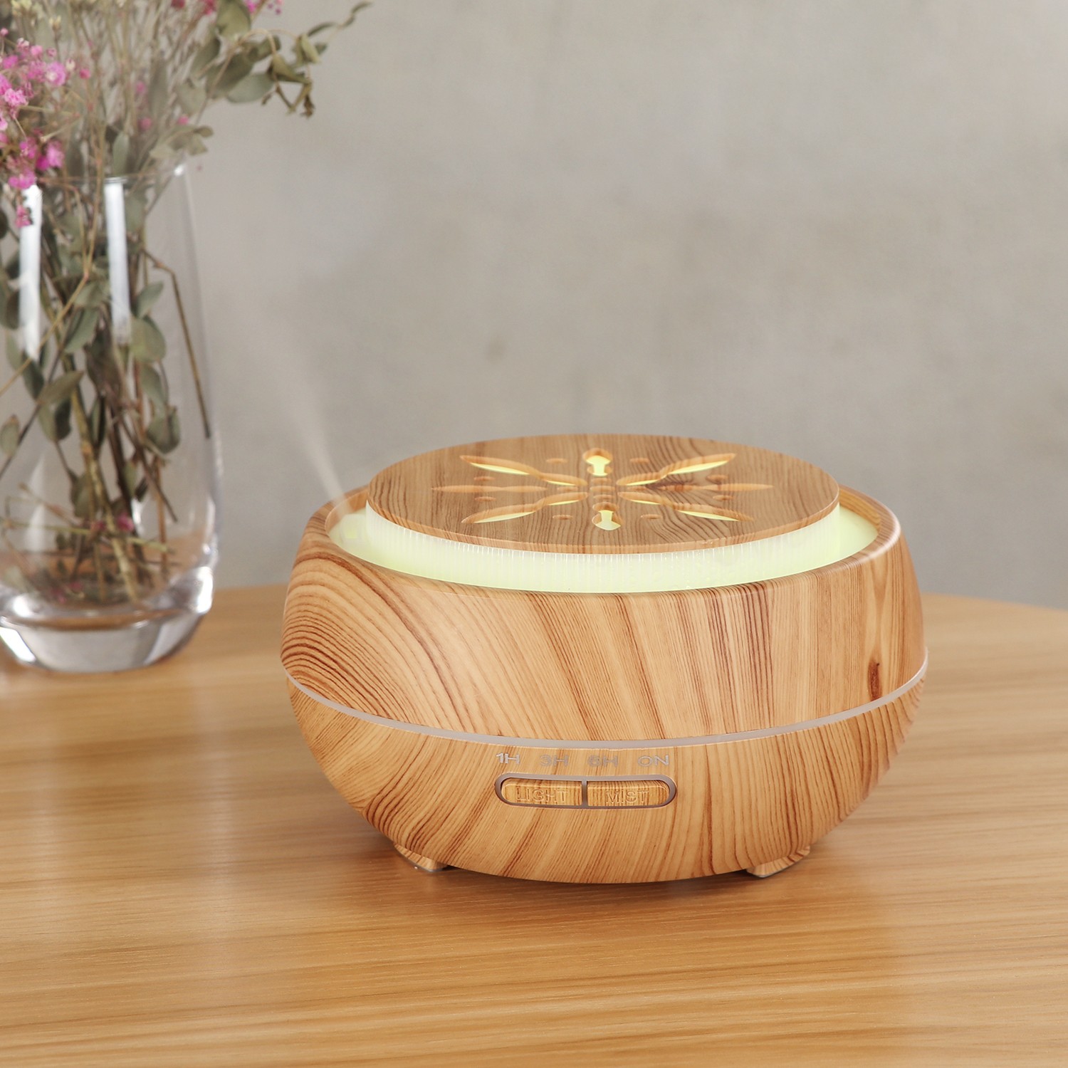 Fabricante venta caliente HOLDMAY humi 400ML aroma difusor humidificador color aroma light añadir aceite esencial detail image 12