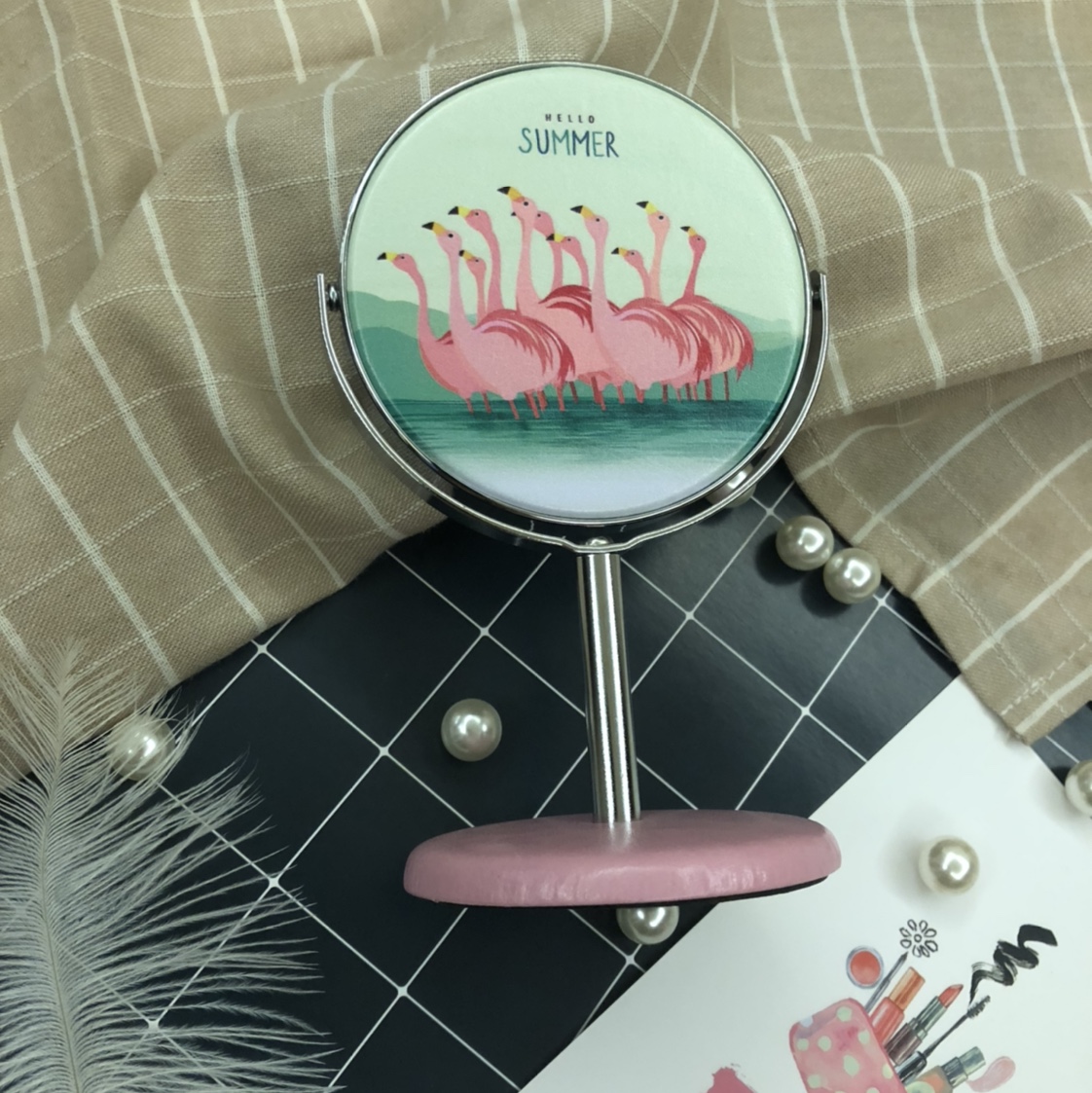 厂家直销化妆镜旅游纪念品可定制logo007铭镜工艺05图