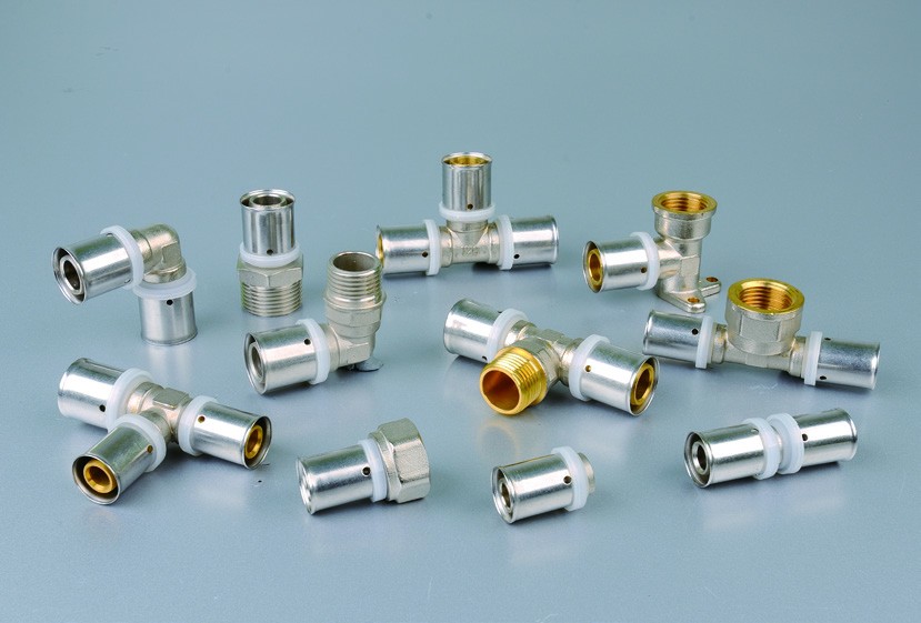 Aluminum-plastic pipe fittings, copper fittings, ferrule fittings, compression fittings, copper pipe fittings, copper quick connectors detail image 2