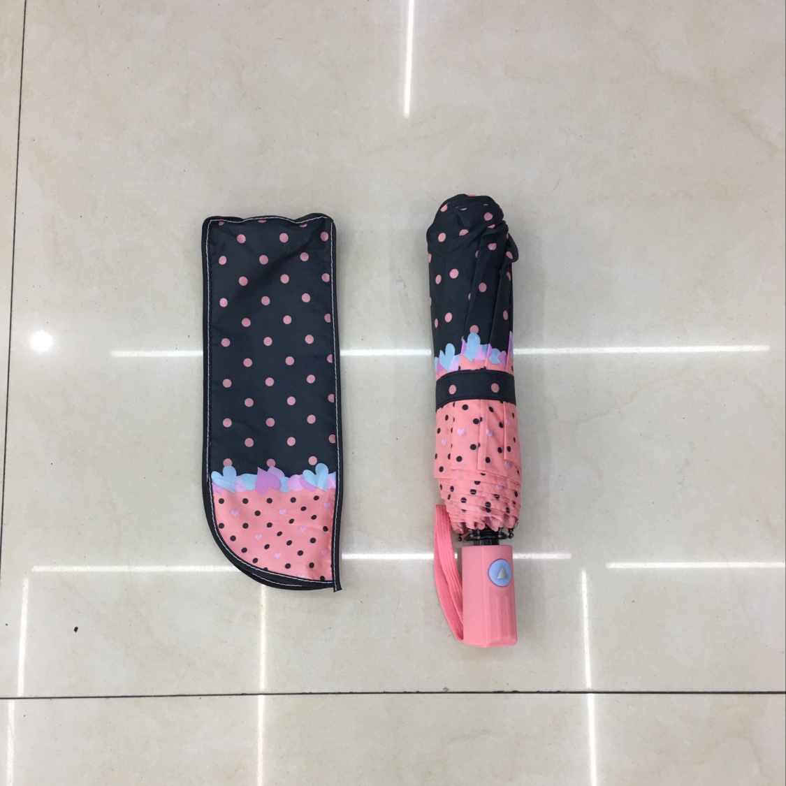 55cm三折半自动花伞，3261产品图