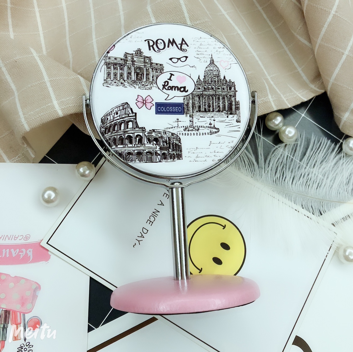 厂家直销化妆镜旅游纪念品可定制logo010铭镜工艺05图