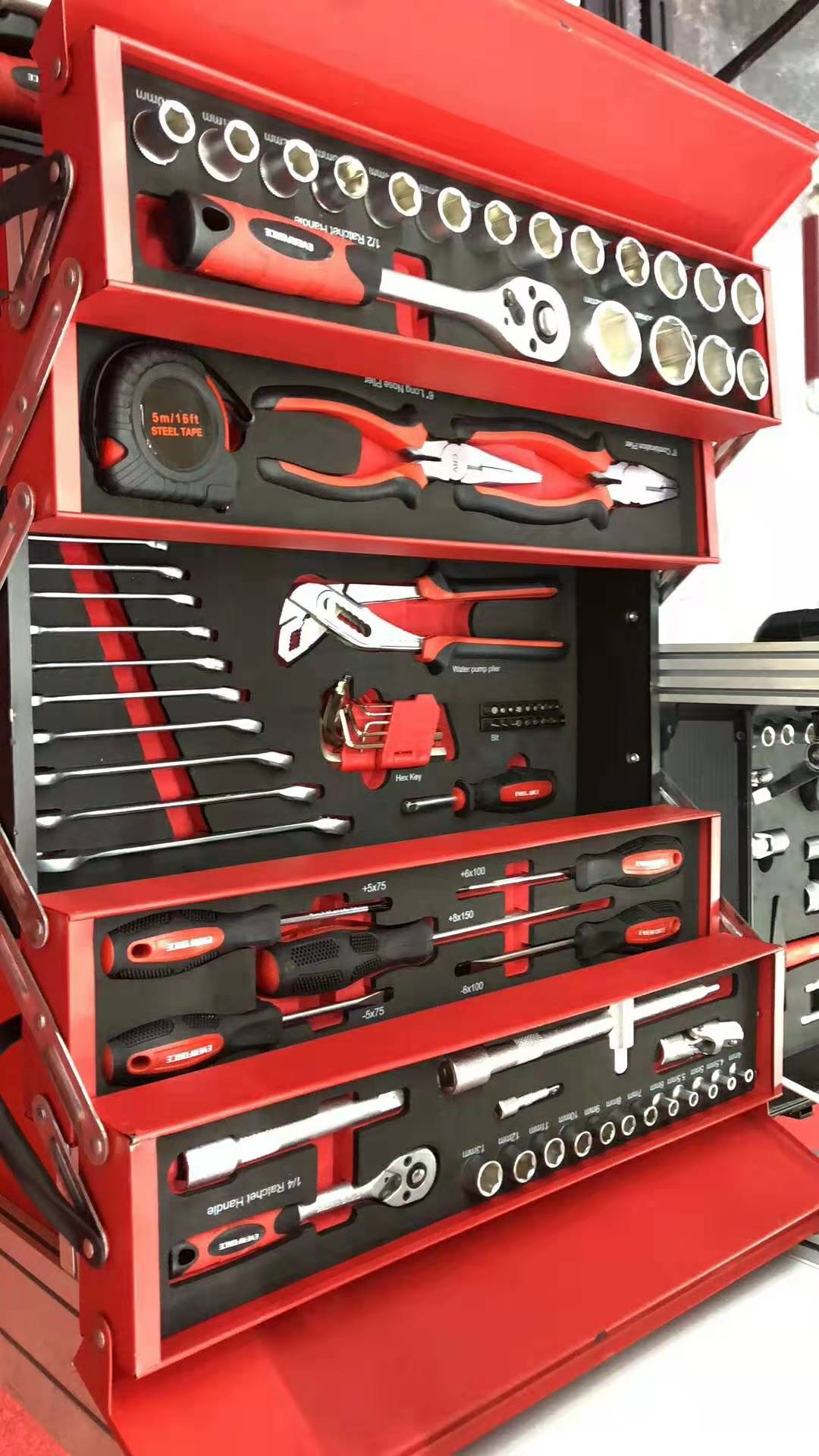 86PC three fold tool Iron box toolbox thumbnail