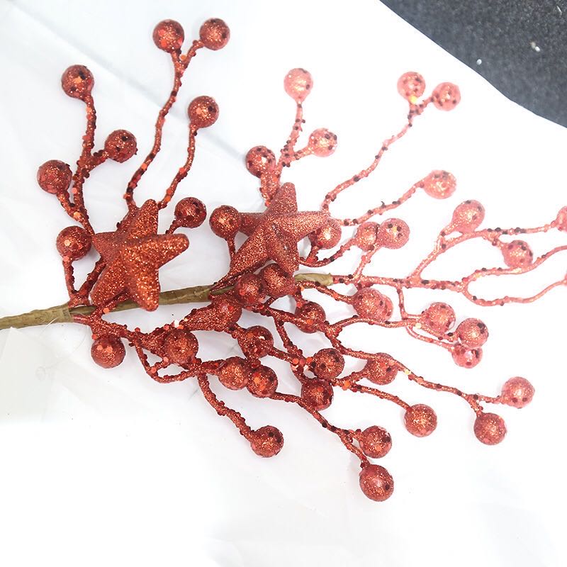 圣诞叶/圣诞金粉/壁挂配件细节图