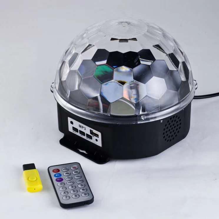 Stage light Voice-controlled LED Crystal Magic Ball LED Stage Light LED Voice-controlled self-walking Magic ball DJ Light bar thumbnail