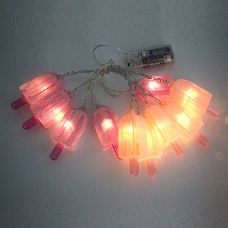 2 AA batteries, 10L ice light string, night room decoration light string