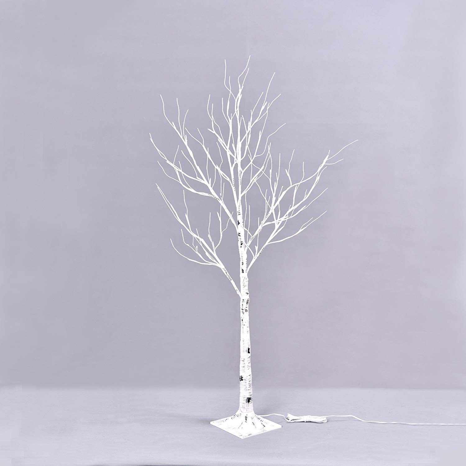 Cross - border hot selling LED birch lights falling floor warm white simulation tree Christmas holiday decoration garden home decoration thumbnail