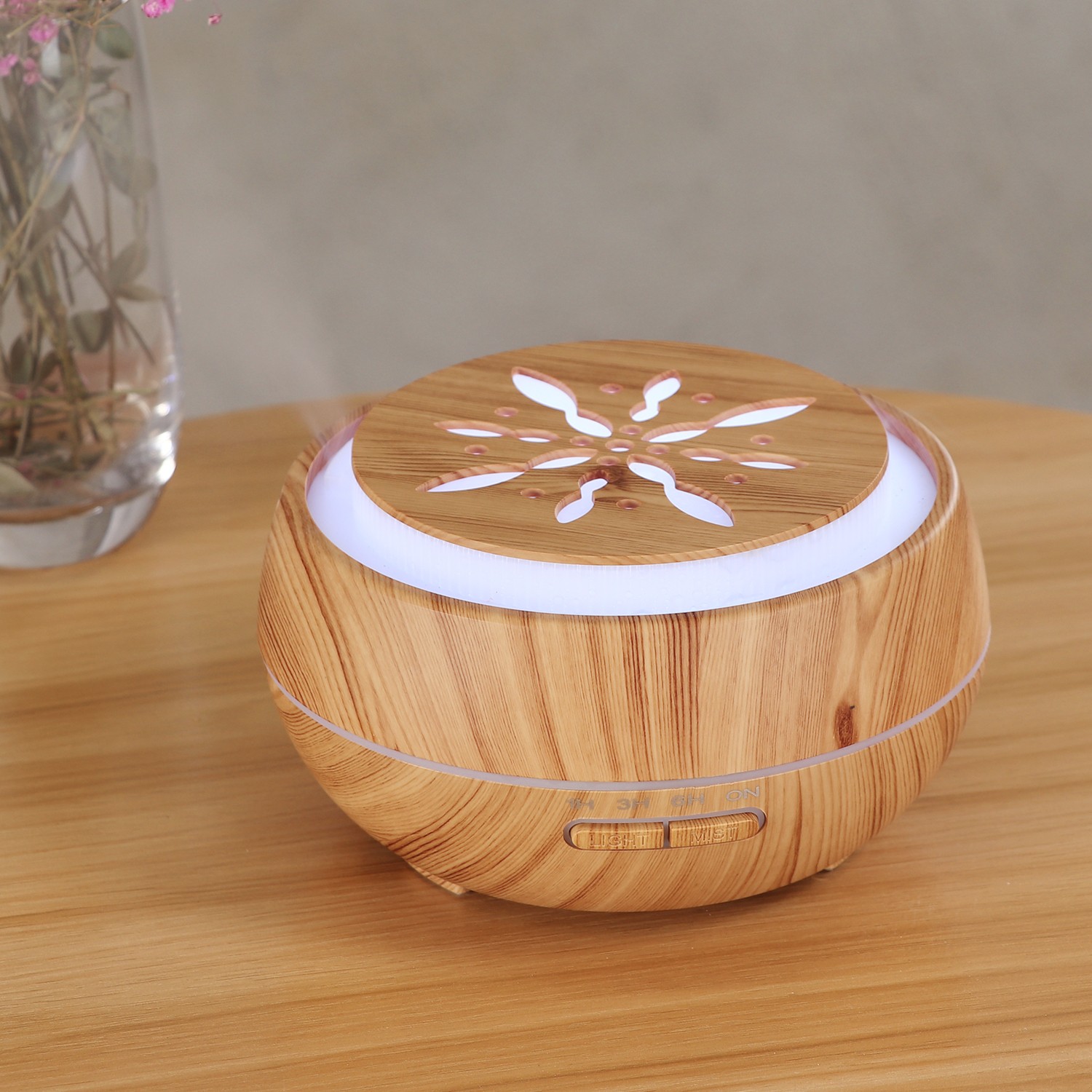 Fabricante venta caliente HOLDMAY humi 400ML aroma difusor humidificador color aroma light añadir aceite esencial detail image 14