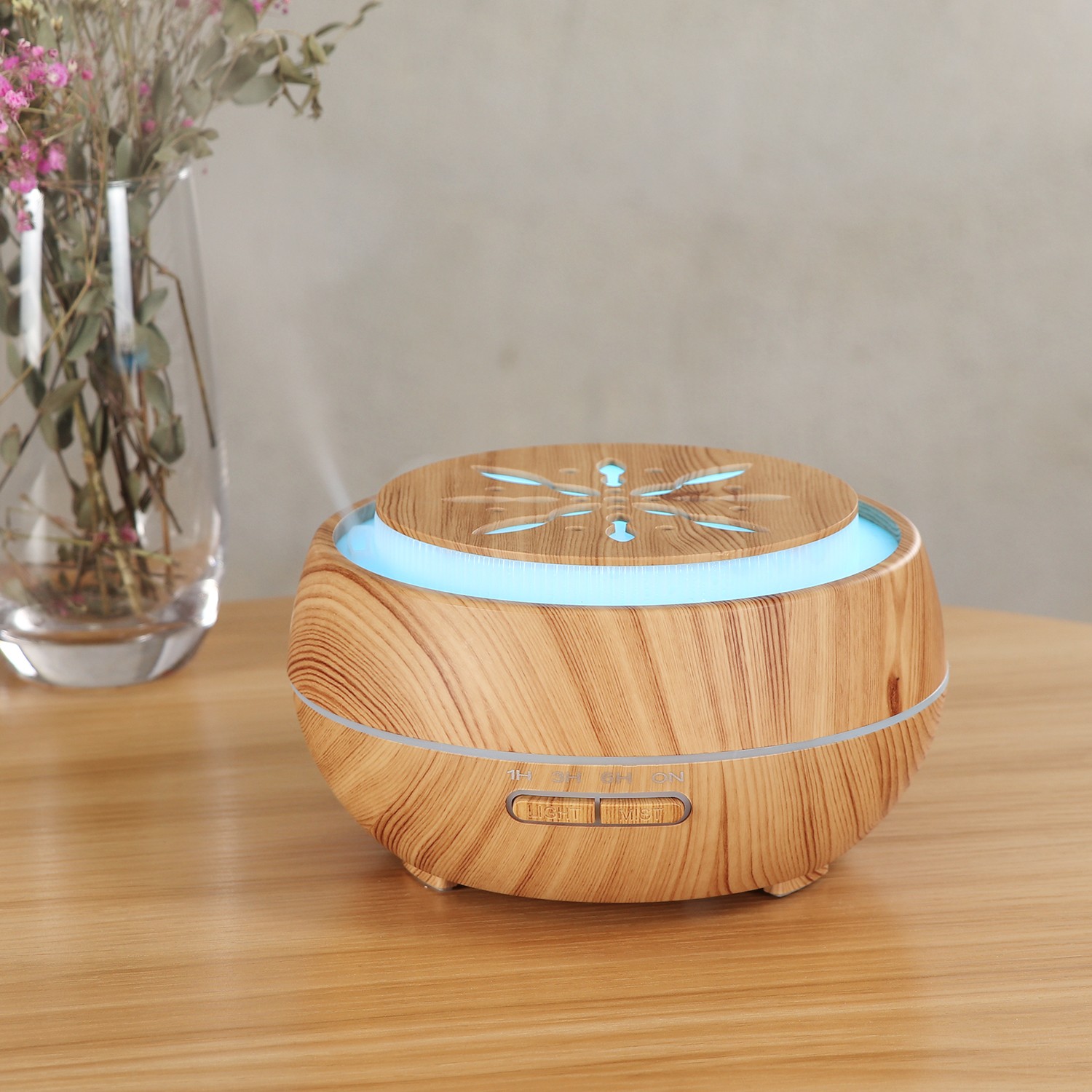 Fabricante venta caliente HOLDMAY humi 400ML aroma difusor humidificador color aroma light añadir aceite esencial detail image 18