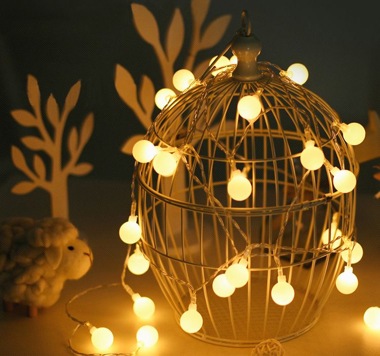 8-function USB Christmas light small round bead remote control LED light string details Picture
