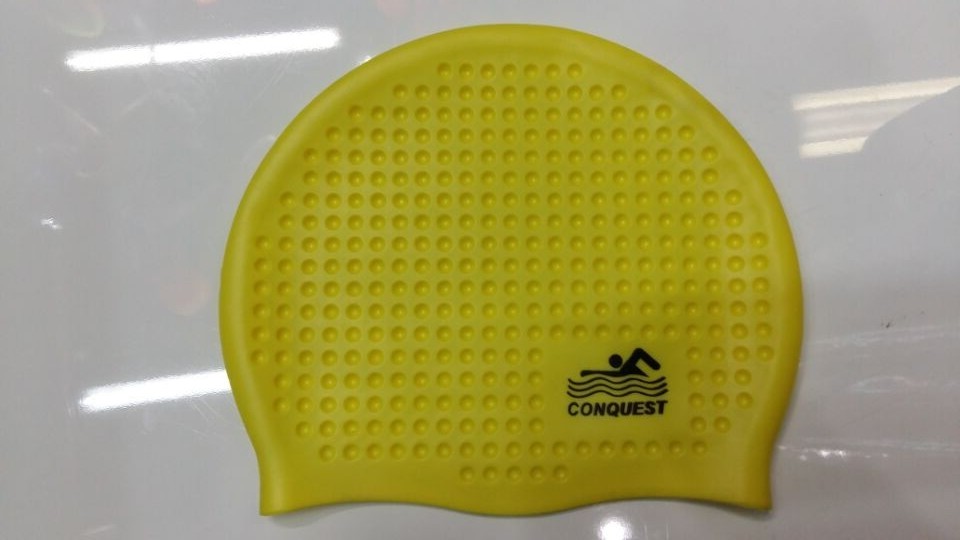 搏路正品游泳帽批发 成人硅胶泳帽 男女通用SC08泡泡帽 紫色详情图4