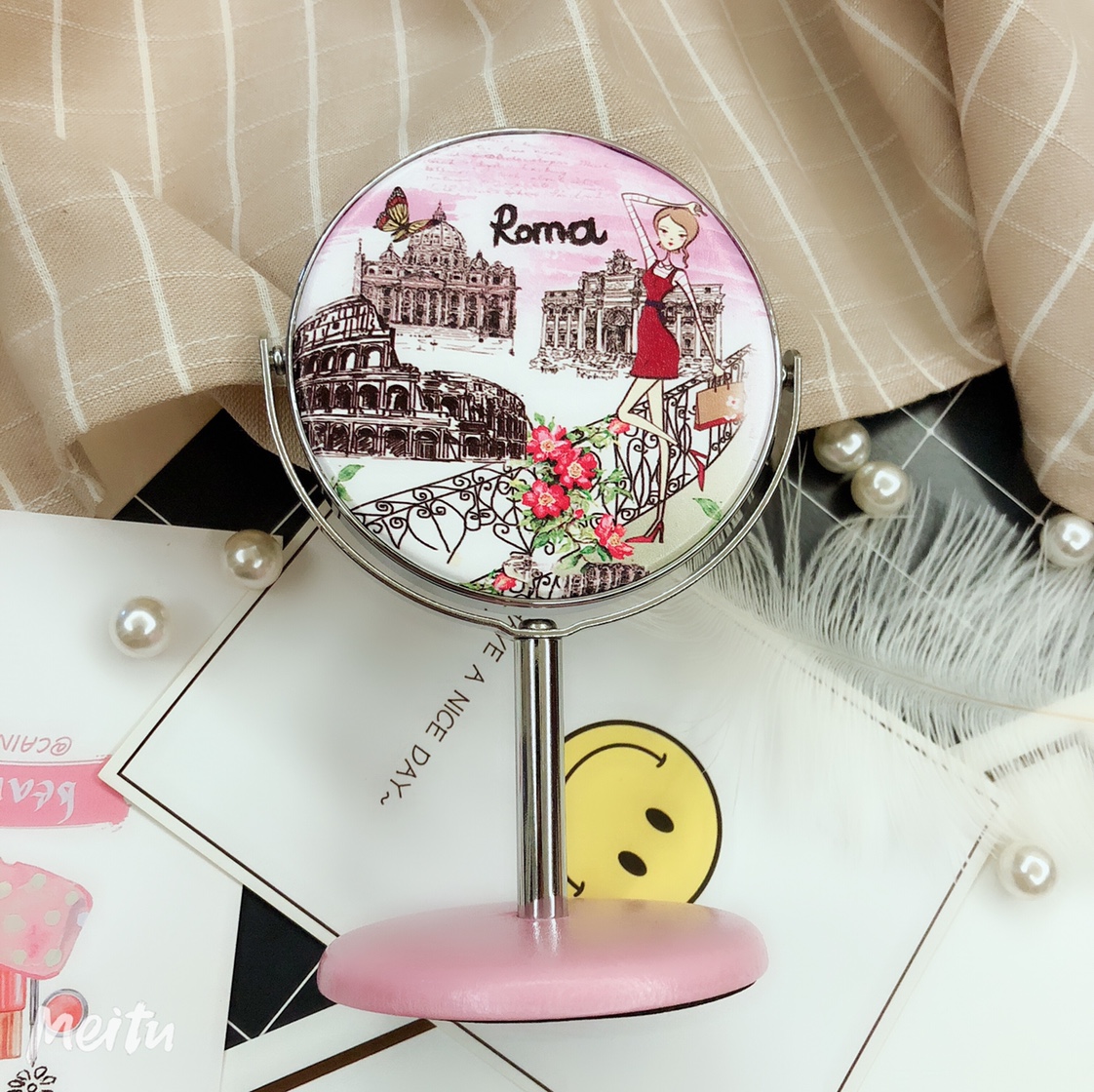 厂家直销化妆镜旅游纪念品可定制logo009铭镜工艺05图