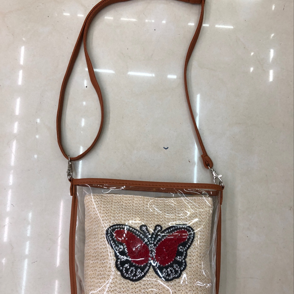 Set of two butterfly bags