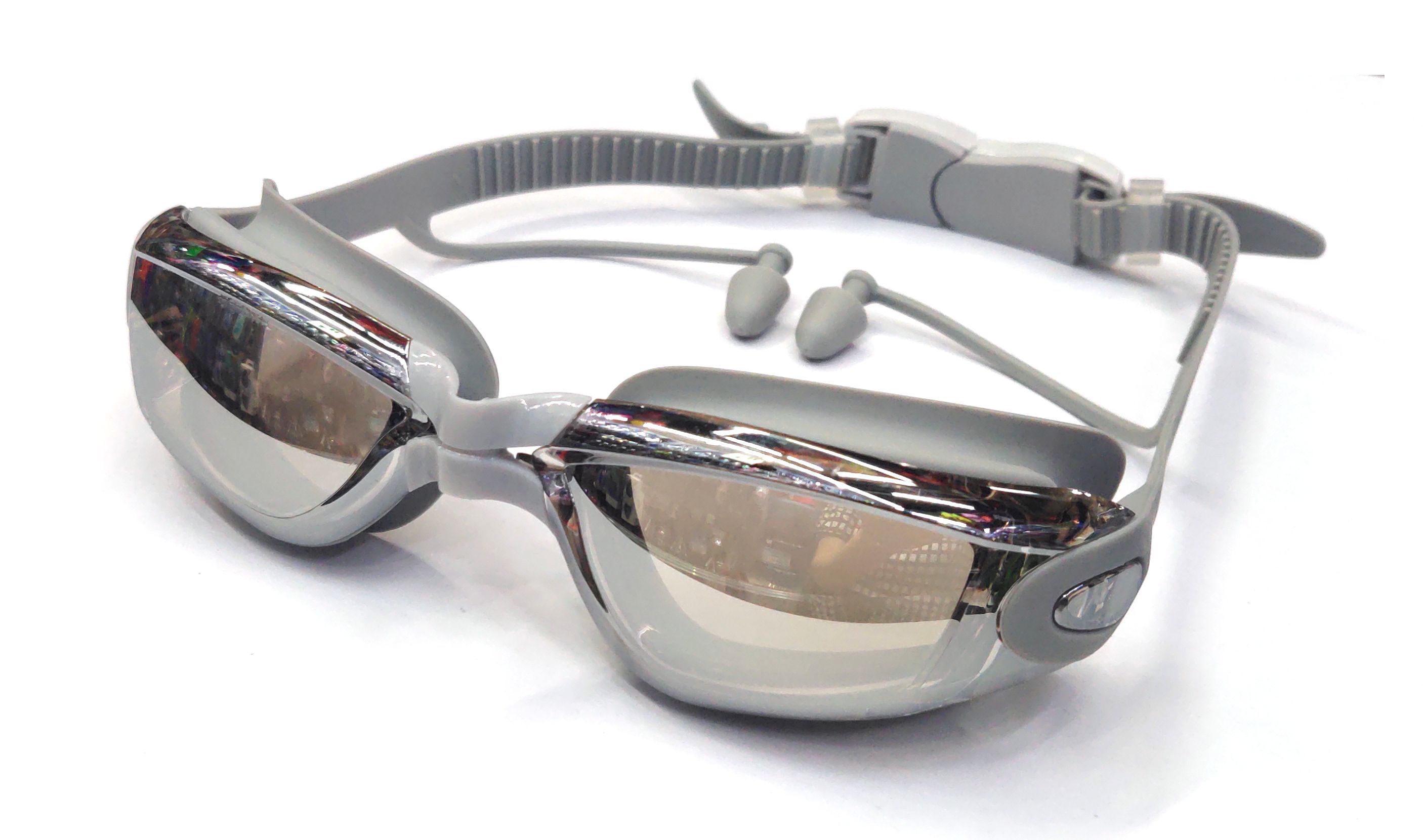 Yiwu Bo Road swimming goggles wholesale electroplating waterproof fog BL3201M automatically adjust the gray of swimming goggles