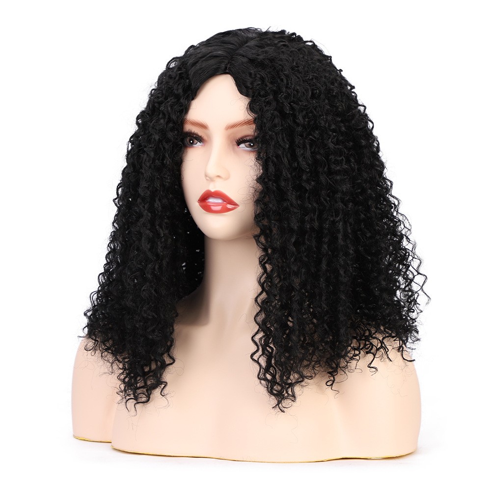 New popular African small curly hair for women in Europe and America detail image 3