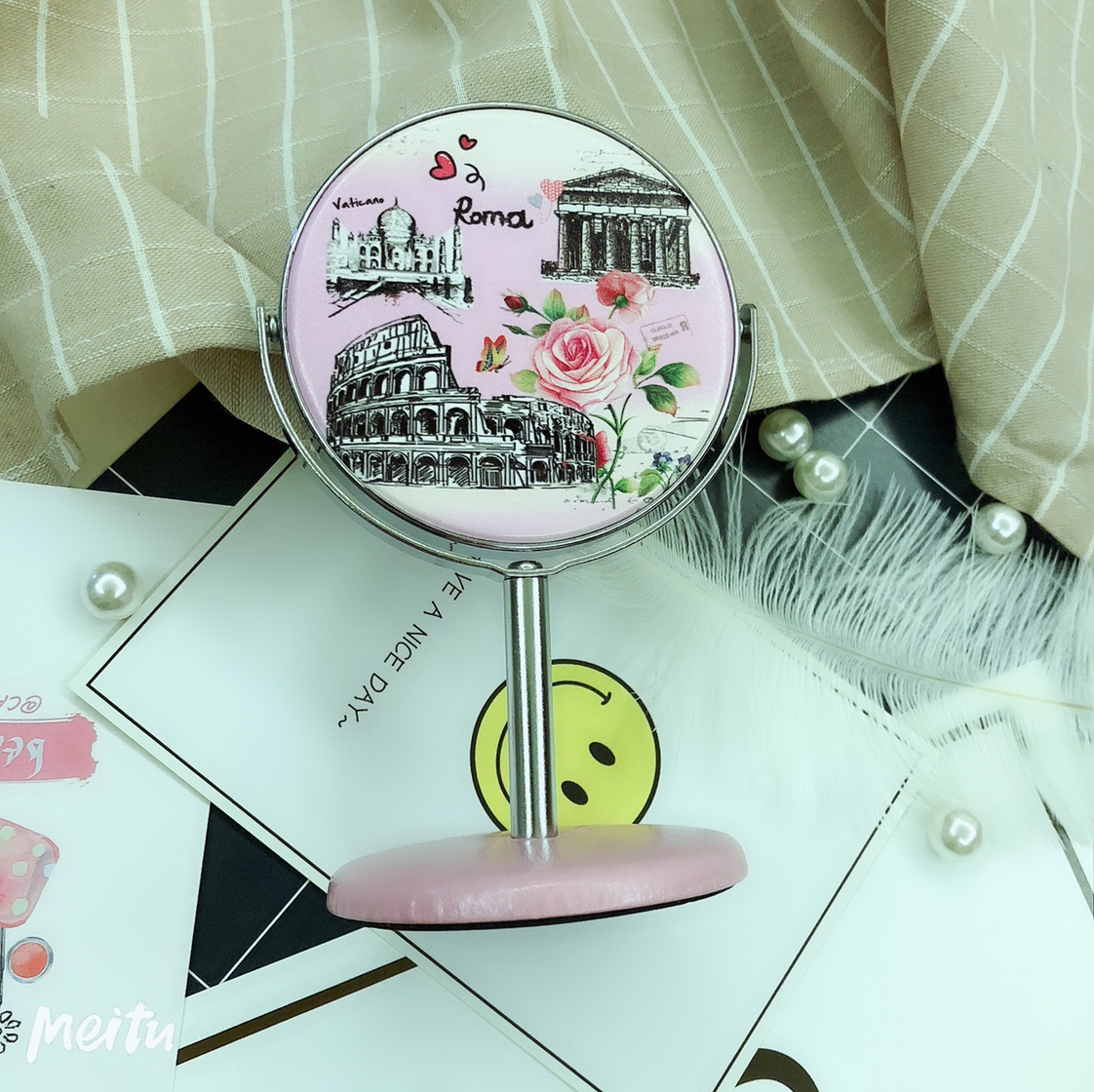 厂家直销化妆镜旅游纪念品可定制logo013铭镜工艺05图