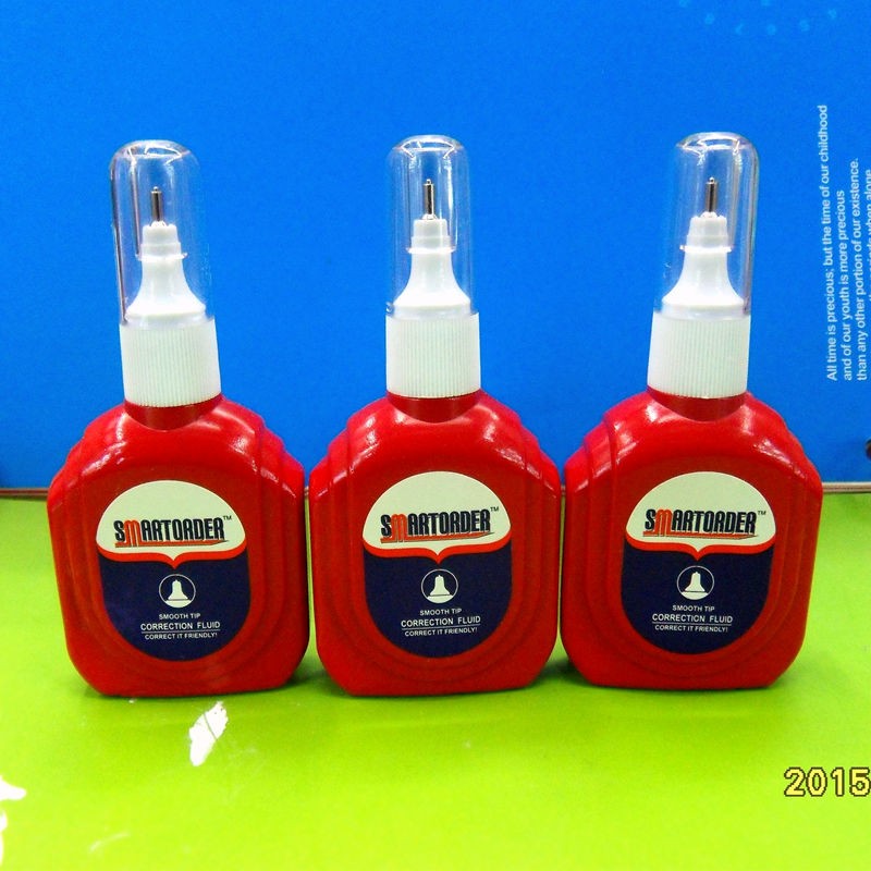 厂家直销 涂改液VP-810 瓶型修正液  环保无毒 大红瓶 钢针头 OEM详情图3