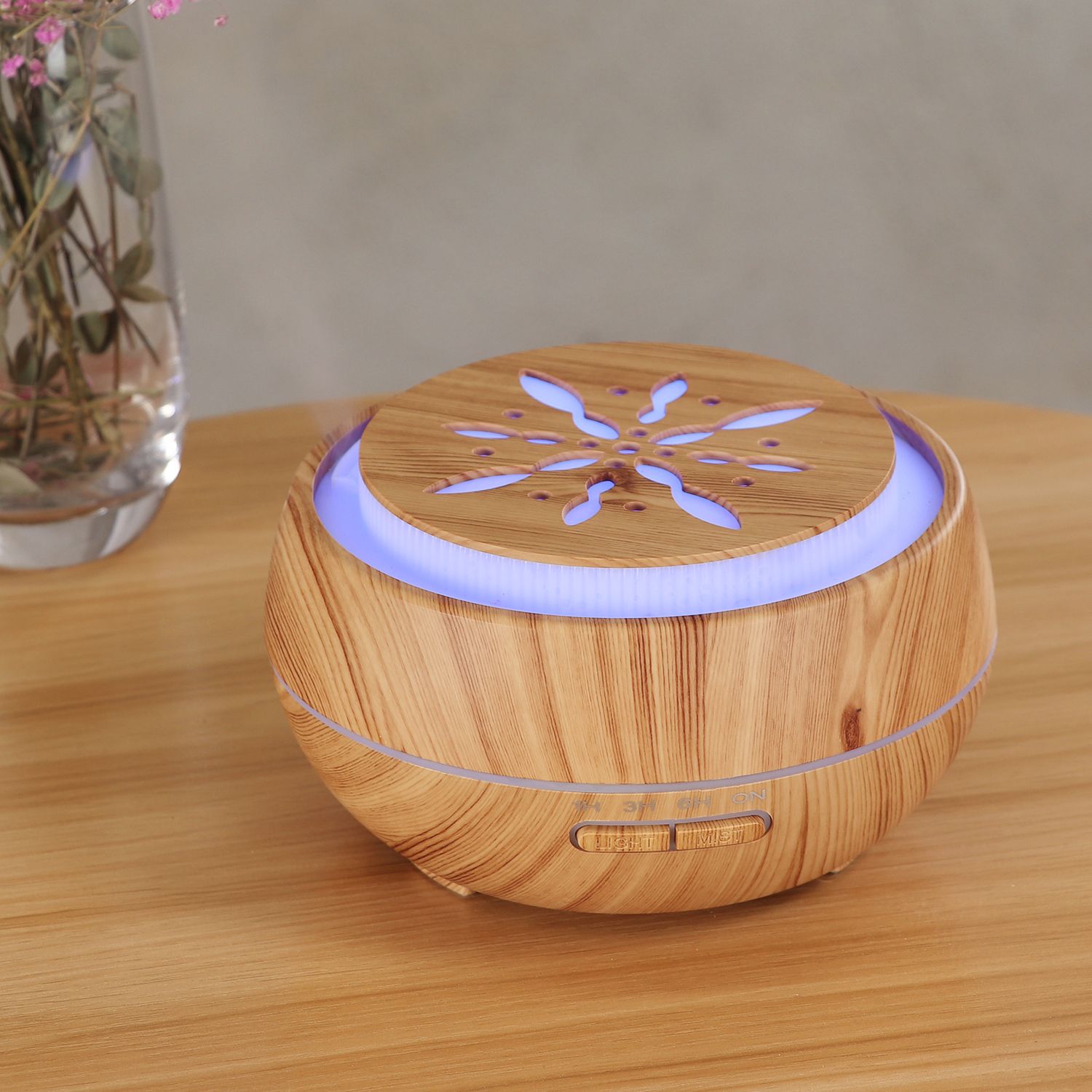 Fabricante venta caliente HOLDMAY humi 400ML aroma difusor humidificador color aroma light añadir aceite esencial details Picture