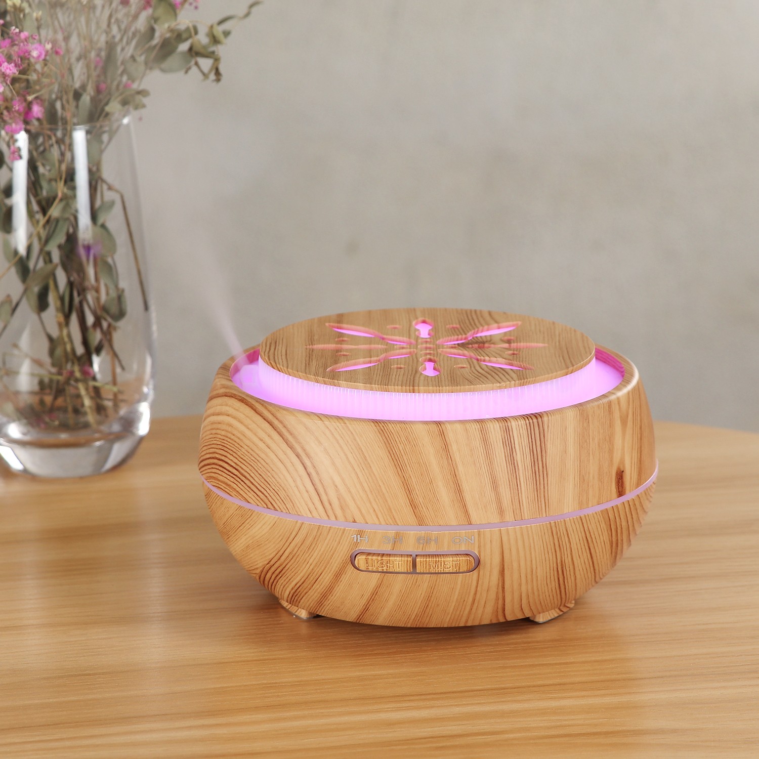 Fabricante venta caliente HOLDMAY humi 400ML aroma difusor humidificador color aroma light añadir aceite esencial detail image 13