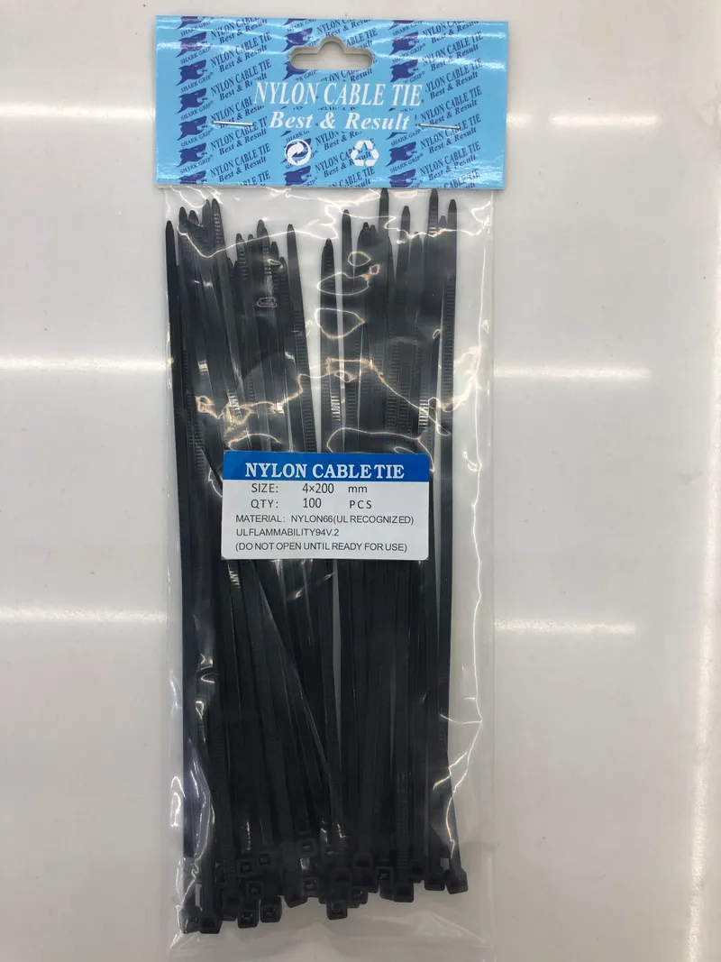 Nylon Cable Tie 4 X 200 Black