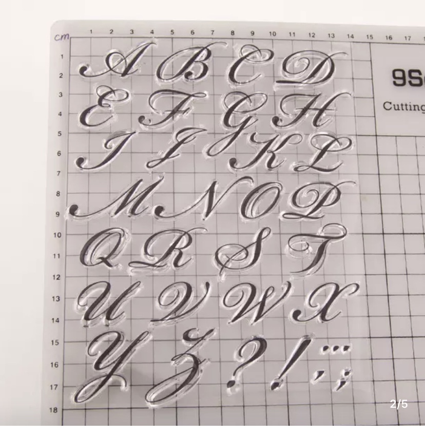 字母印花模细节图