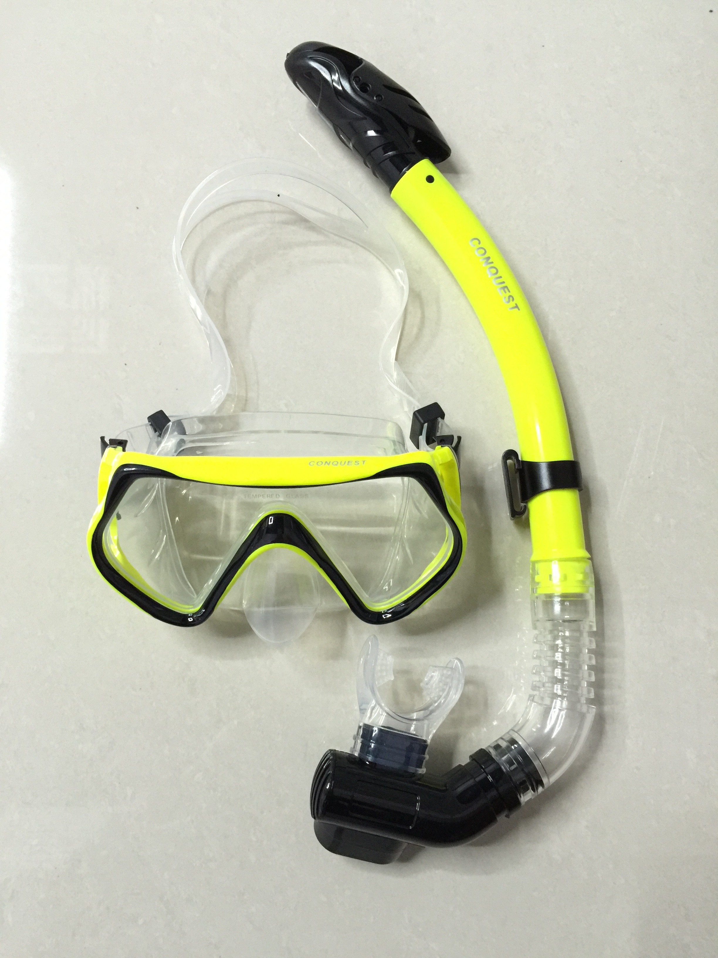 搏路厂家批发 现货供应潜水镜 全干式呼吸管 M1526S/S14S潜水套装 绿色详情图12