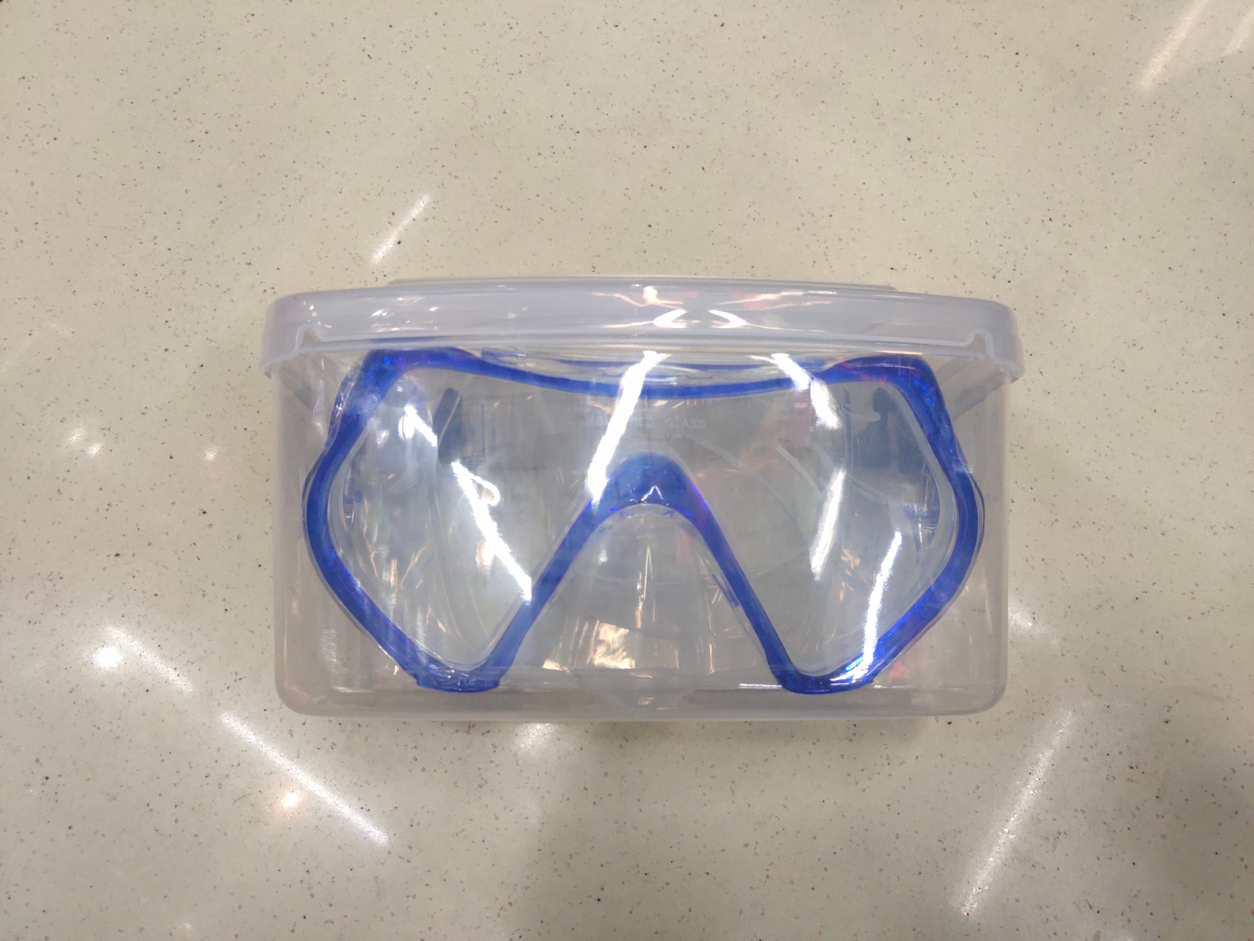 供应钢化玻璃潜水镜 硅胶面罩镜带水上运动产品批发零售M1526黑色详情图11