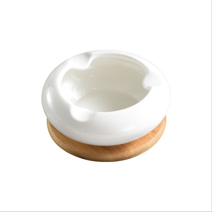 烟灰缸陶瓷简约创意欧式个性时尚客厅大号防风摆件灭烟器