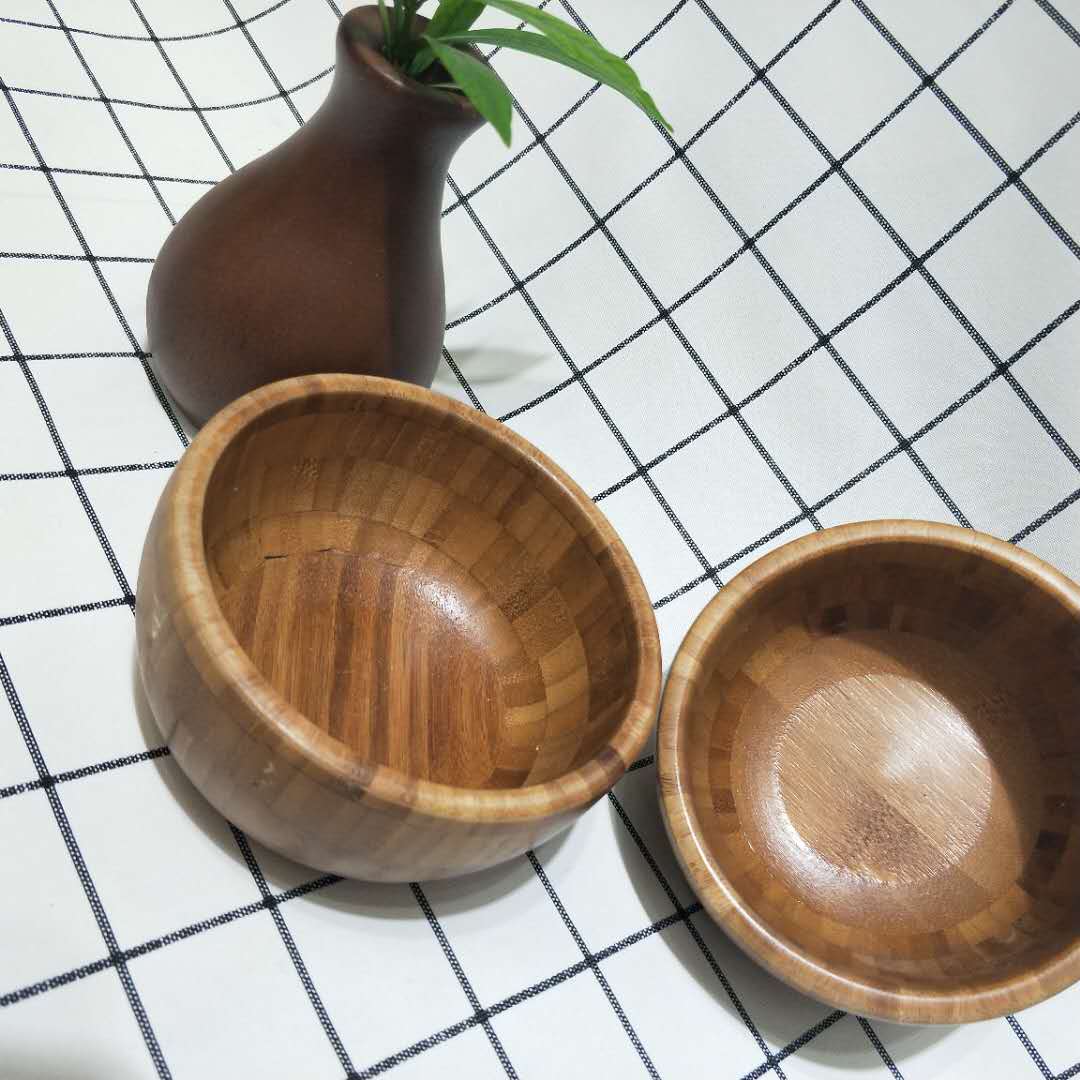 Jiehao Craft Factory's direct sales of bamboo fully carbonized craft bowls are exquisite, delicate, natural and environmentally friendly Specification image
