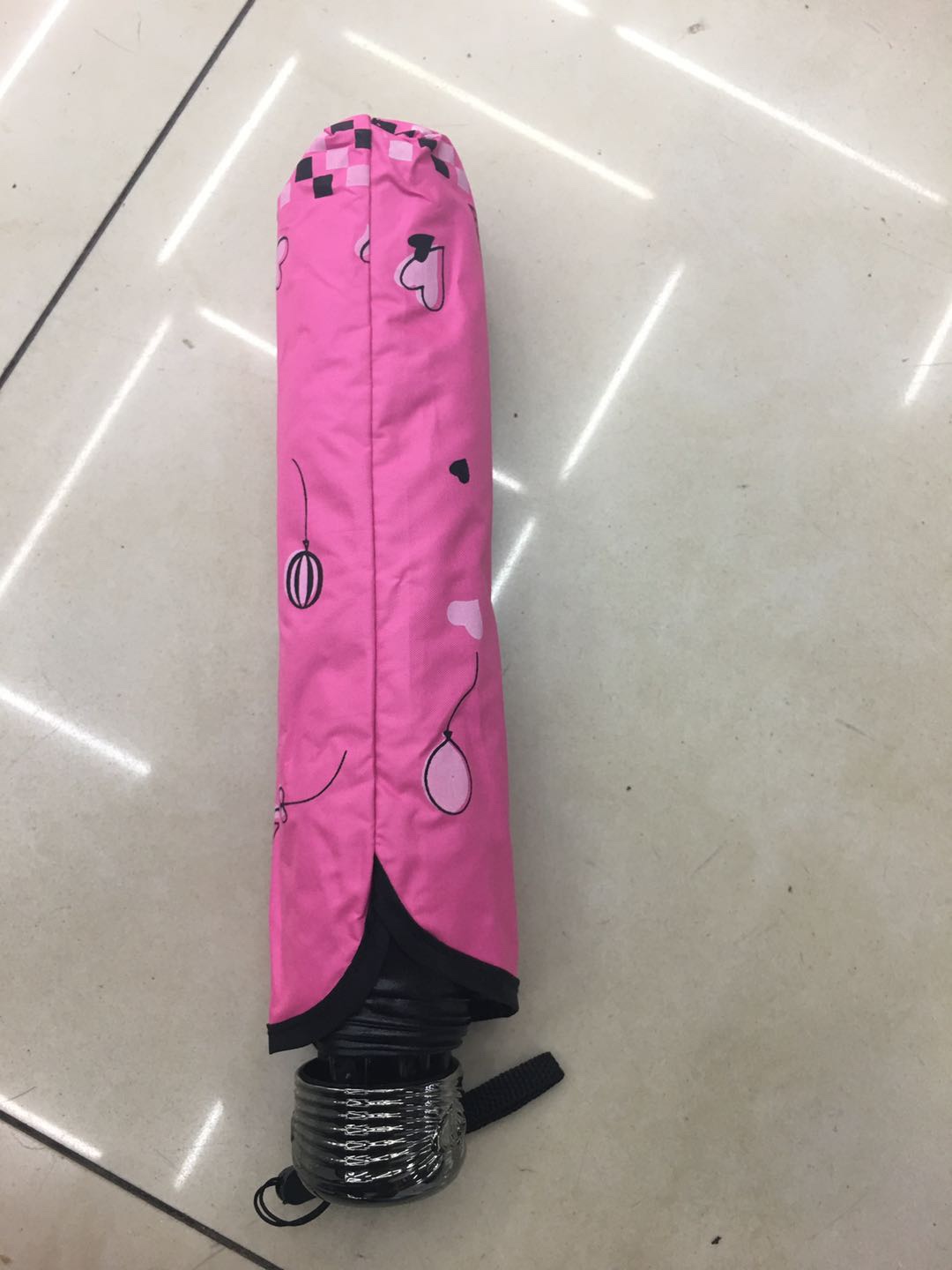 三折黑胶花细节图