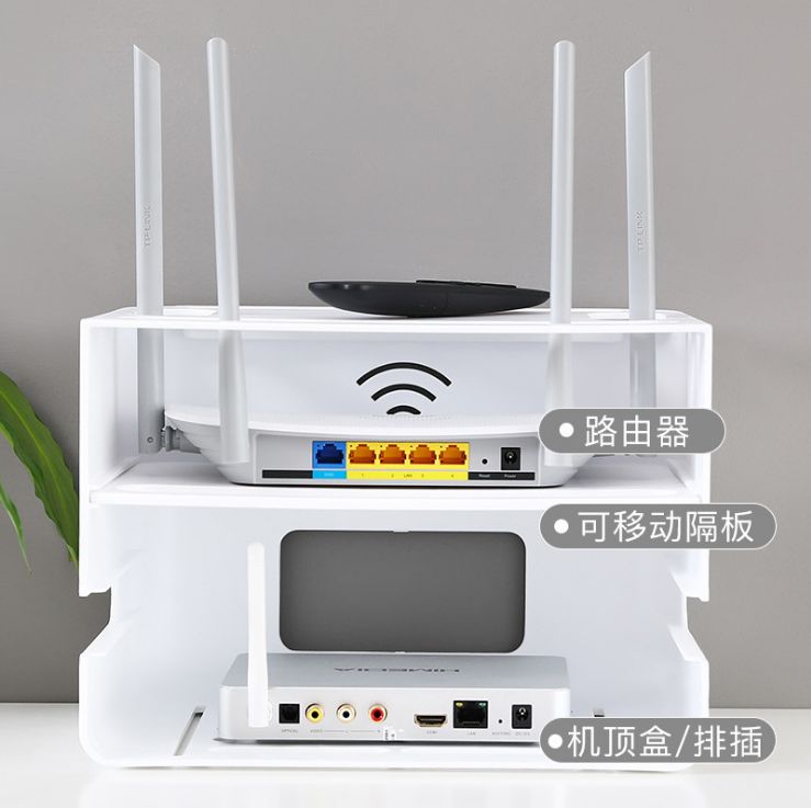 Plastic cable storage box Power strip cable collector box Router Cable organizer box