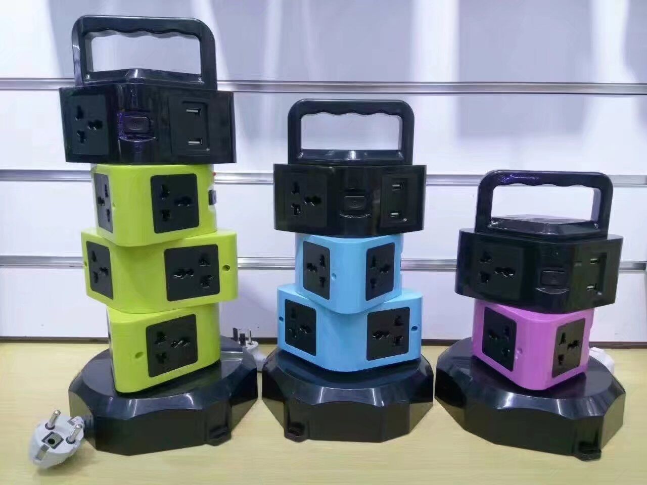 泰国 东南亚 泰标 塔形 楼形 立式手提办公USB 插座详情图3